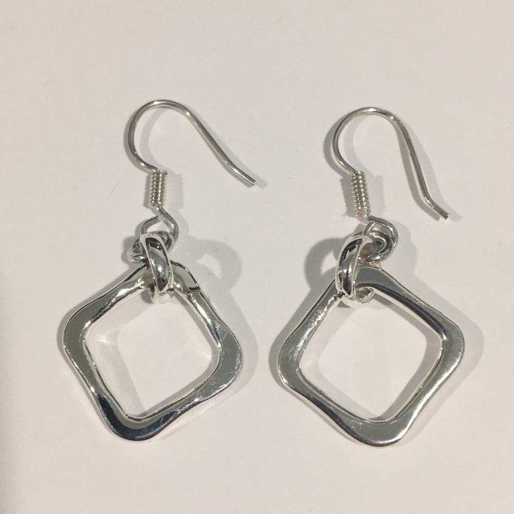 Sterling Silver Vintage Women's Dangling Earrings
